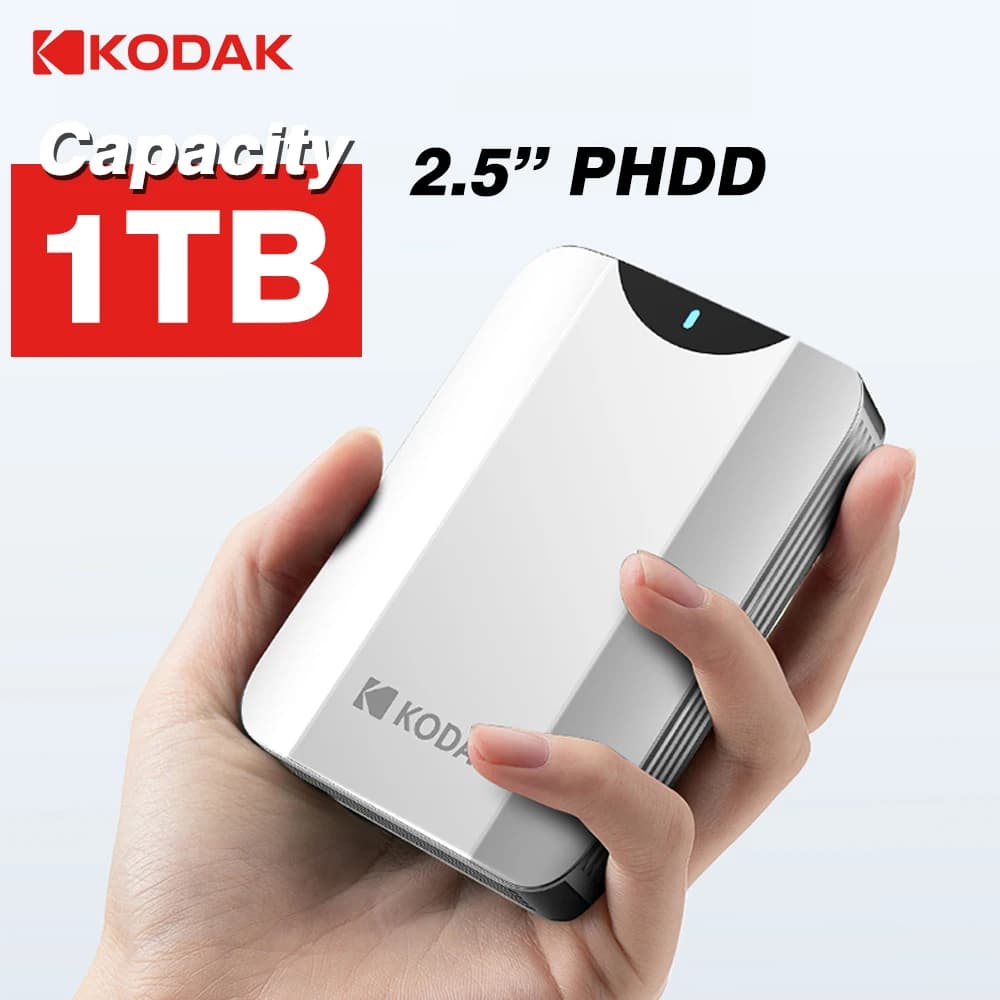 KODAK P232 Disco Rigido Portatile 1TB PHDD 2.5'' Disco Rigido Esterno USB3.0 per PS4/PS5/Laptop Xbox Mac PC