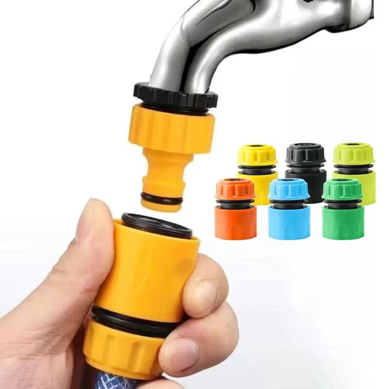 4-point Plastic Garden Hose Quick Connectors With Leak Proof Design And Quick Connection For Yard Watering Car Washing Garden