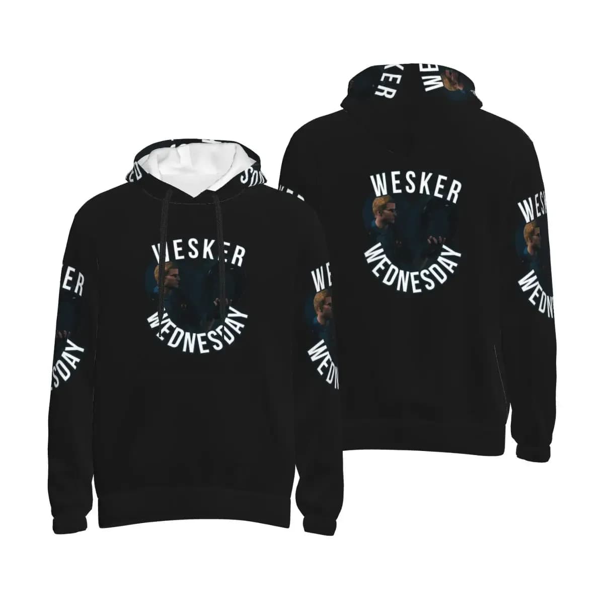 On Wednesdays We Wear Wesker Albert Hoodies Hip Hop Pullover Autumn Winter Men's Women's Sweatshirts Long Sleeve Tops