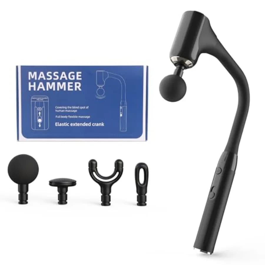 Massage Gun for Back, Massage for Relieving Pain, Deep Massage of Fabrics, with Extended Handle, Deep 10MM Percussion, Infinity