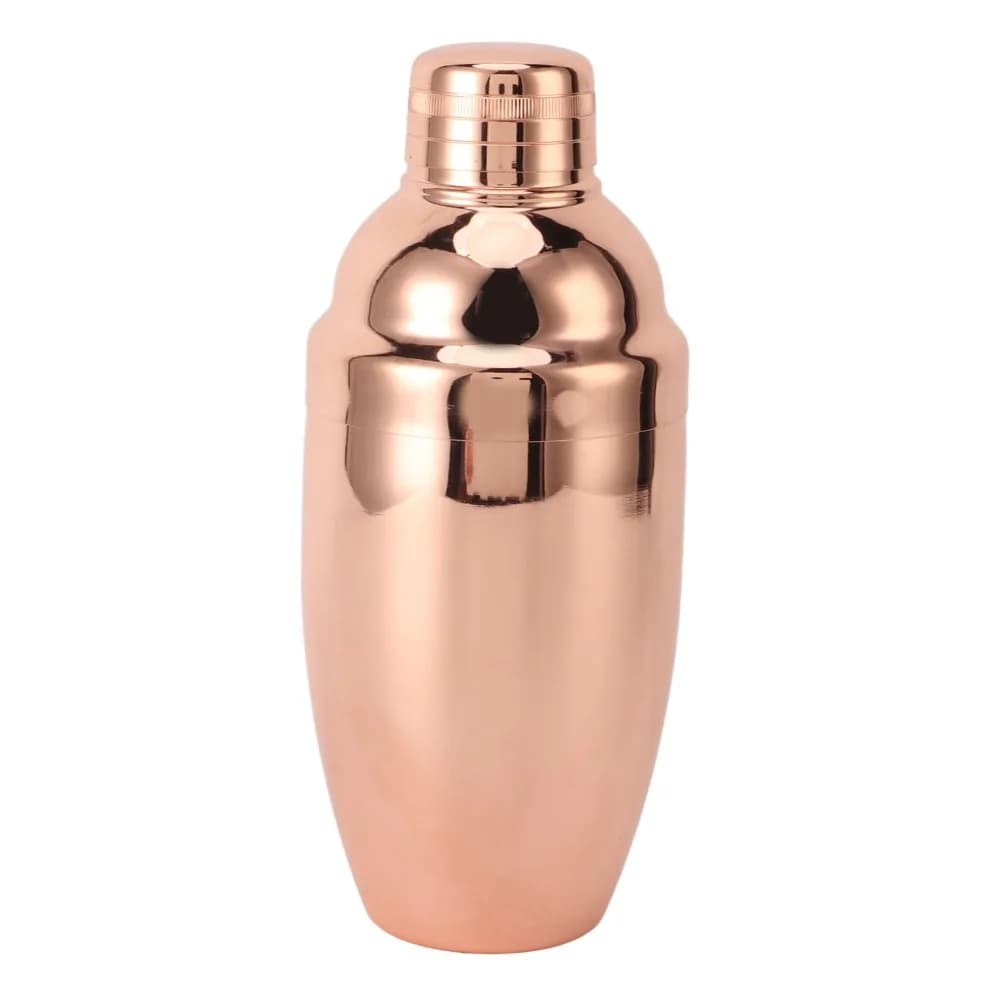 Professional 304 Stainless Steel Cocktail Shaker 500ml Rose Gold Drinking Shaker Dishwasher Safe Bar Shaker Mixer Home