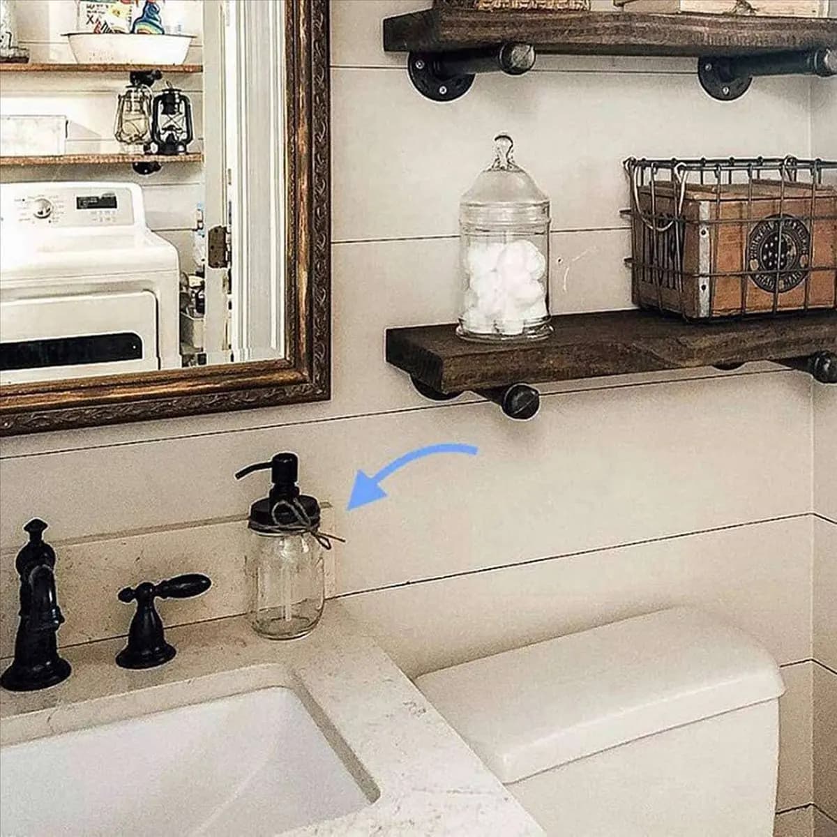 Coperchi per dispenser di sapone WSFS, pompa e coperchio antiruggine di ricambio per barattoli Mason o altri dispenser di sapone fai da te, confezione da 6