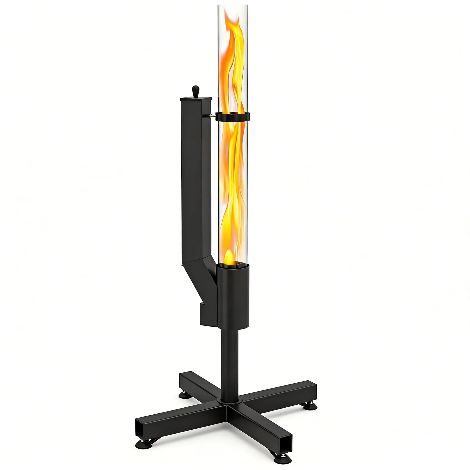 Vertical wood-burning rocket stove, bazooka courtyard heating stove, outdoor camping, winter pellet stove, heating stove