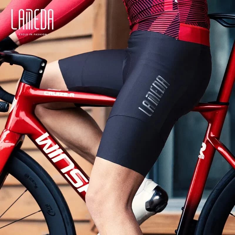 Lameda Pantaloni da ciclismo Uomo Pantaloncini da ciclismo ad asciugatura rapida con imbottitura Pantaloncini da uomo in spugna antiurto Pantaloncini da ciclismo da uomo traspiranti