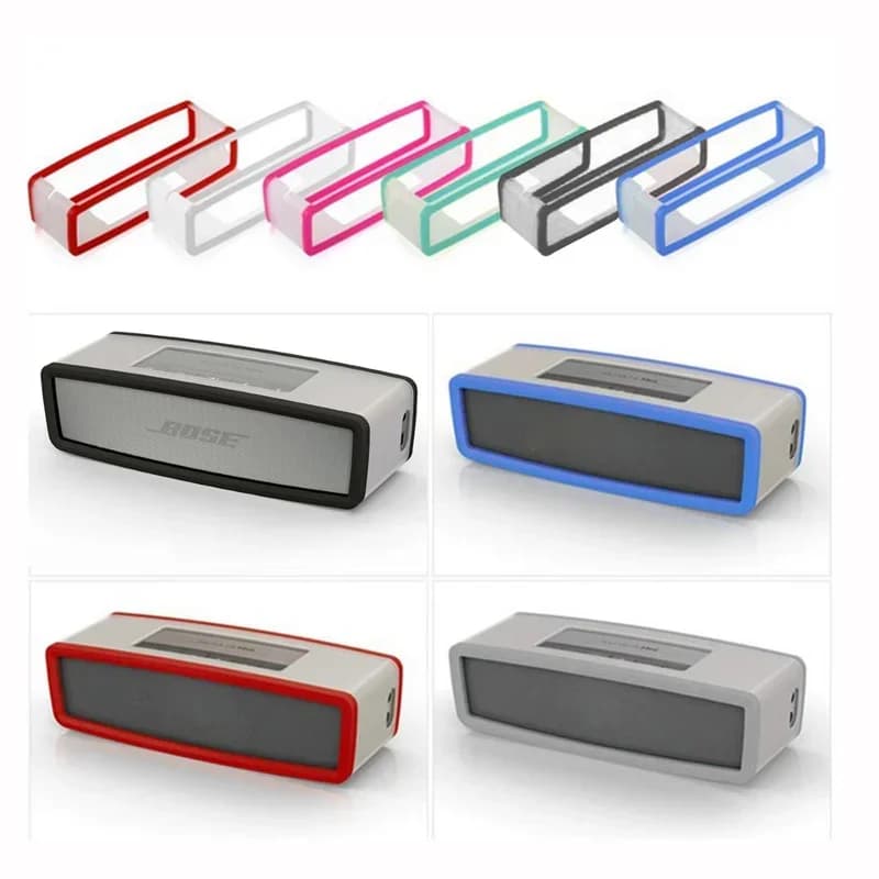 1pc Custodia Protettiva Portatile Antiurto in Silicone per Altoparlante Wireless Bluetooth Bose Mini 1 2