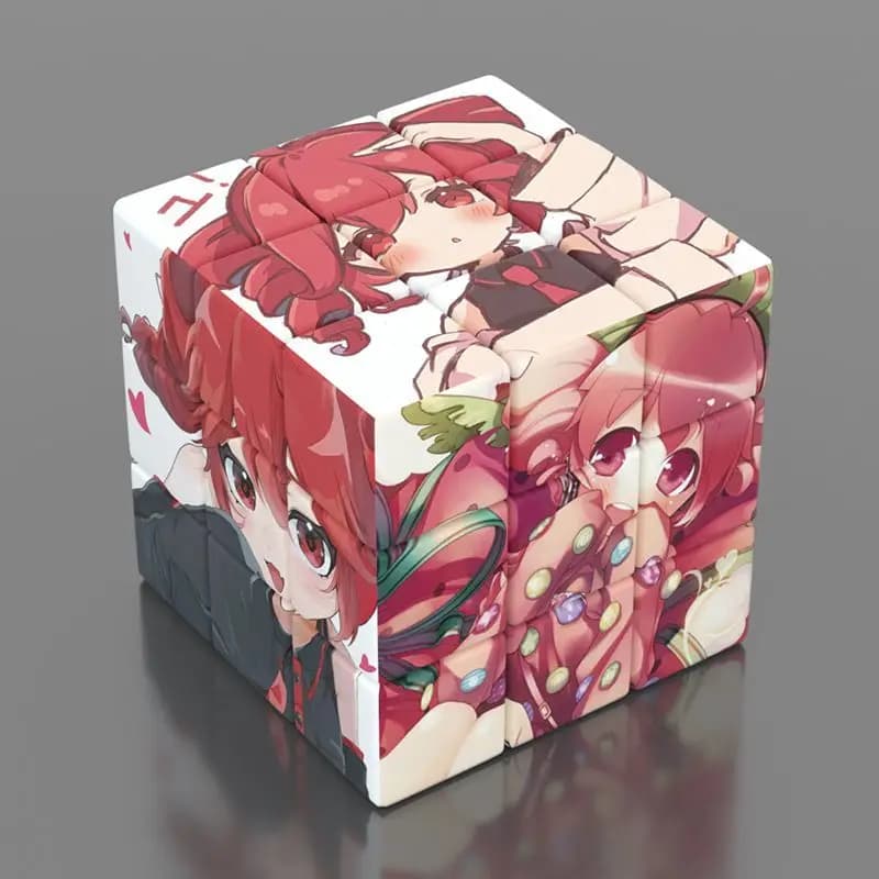 Magic Cube Unzip Anime ‌Kasane Teto Stress Relief Puzzle Professional Smooth Speed Game Birthday Gifts