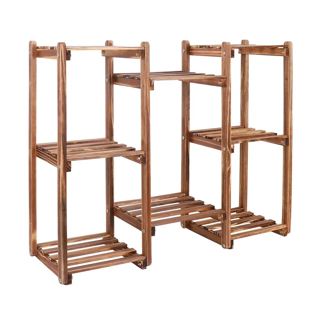 z Garden Plant support in wood at 8 levels Vase flower display for indoor and outdoor for green plants
