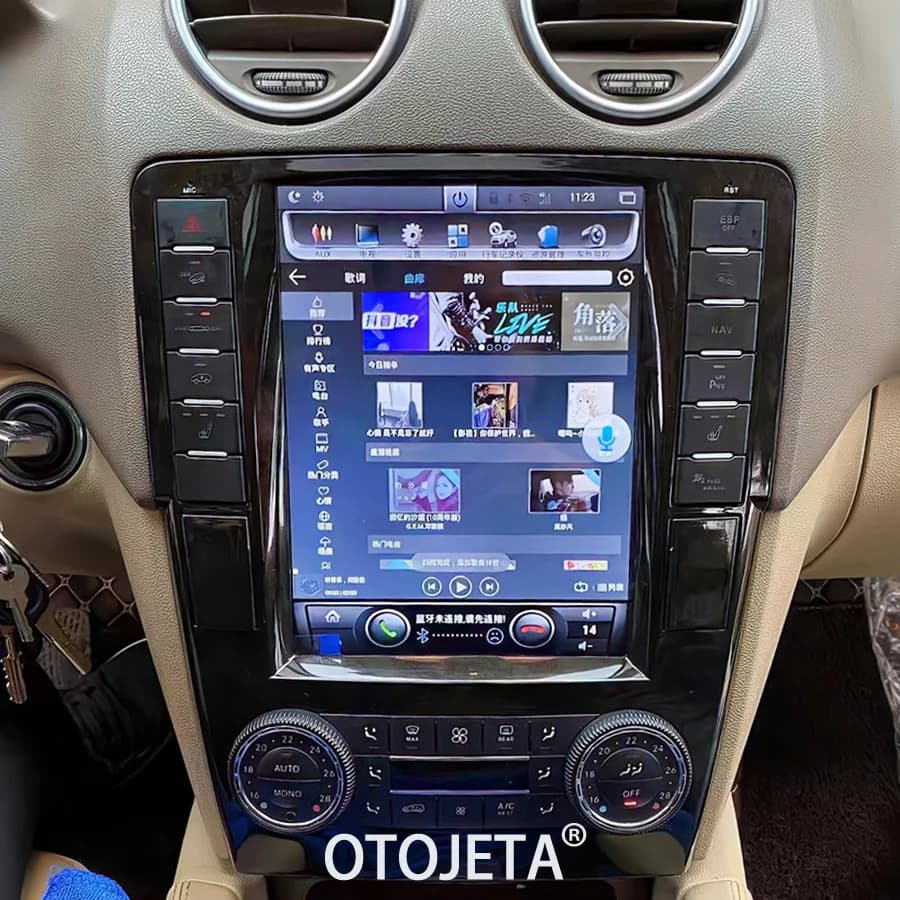 9.7 "Per Mercedes Benz ML W164 W300 ML350 ML450 ML500 GL X164 G320 GL350 GL450 GL500 Android 14 Car Monitor Schermo Carplay Audio
