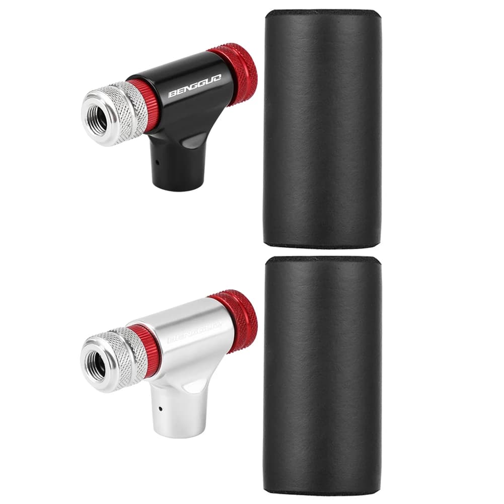Gonfiatore per pneumatici per bicicletta CO2 Pompa per bicicletta CO2 Schrader e Presta Pompe per CO2 Testa di gonfiaggio Mini bici Iniettore di CO2 Accessori per ciclismo