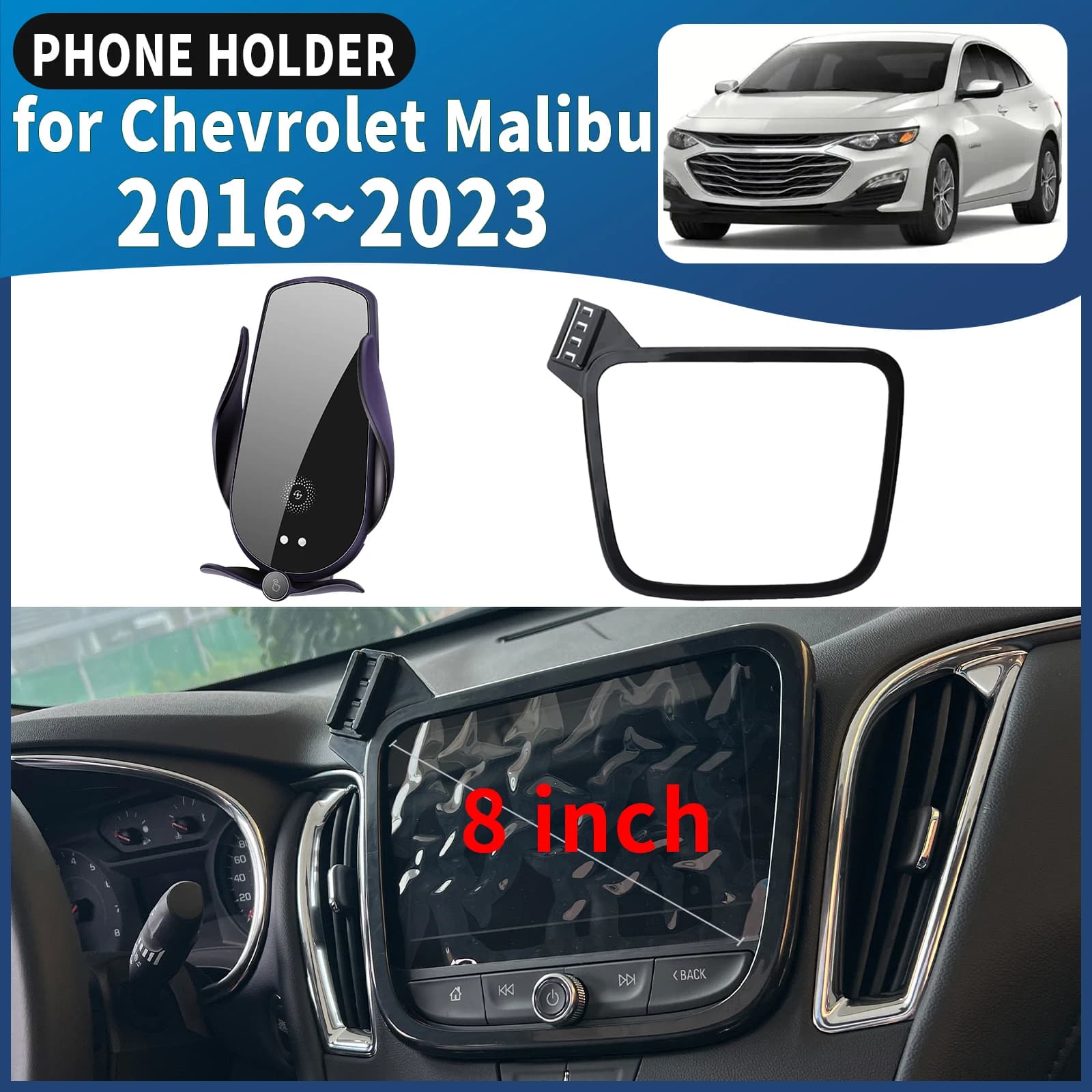 suitable for Chevrolet Malibu 2016-2023 Car phone support GPS navigation for vehicles Easy installation accessories