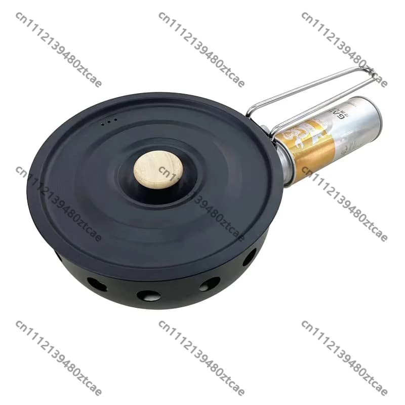 Portable Outdoor Camping Gas Stove Stainless Steel Butane Cooker With Cooking Pot For Hiking Picnic Travel Cooking