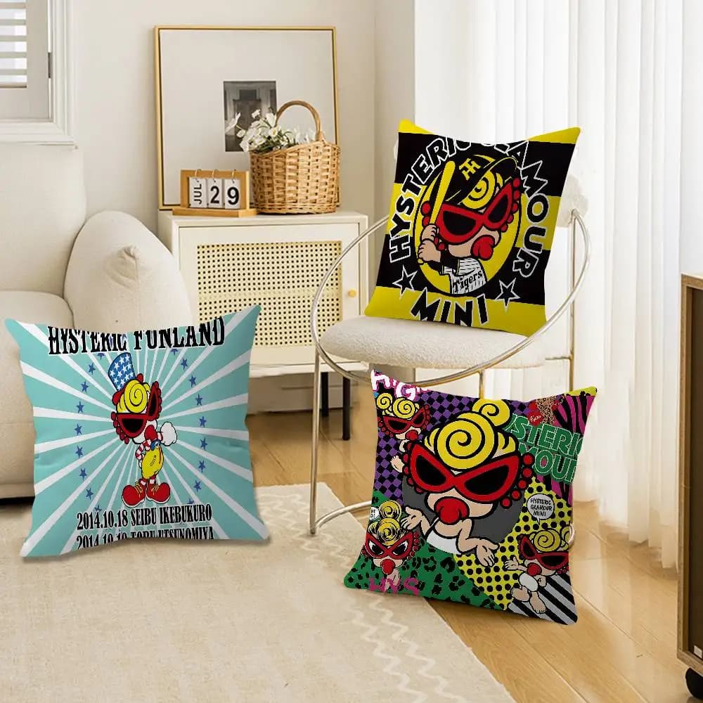 Fodera per cuscino Hysteric Mini 45x45cm in stile giapponese, federa decorativa per divano e casa