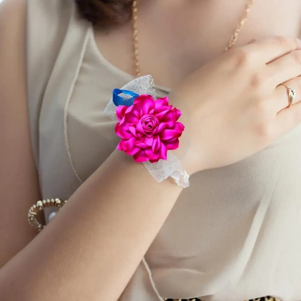10 cm rosa tessuto fiore accessorio donna versatile corpetto fermaglio per capelli vestito bavero borse per abbigliamento spille corpetto fai da te sciarpa fibbia