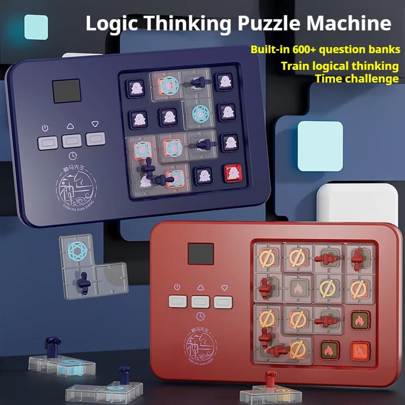 Macchina per Puzzle Elettronici con Oltre 600 Livelli, Tre Modalità di Pensiero Logico Intelligente, Giochi Rompicapo per Bambini, Regalo di Pasqua per Bambini