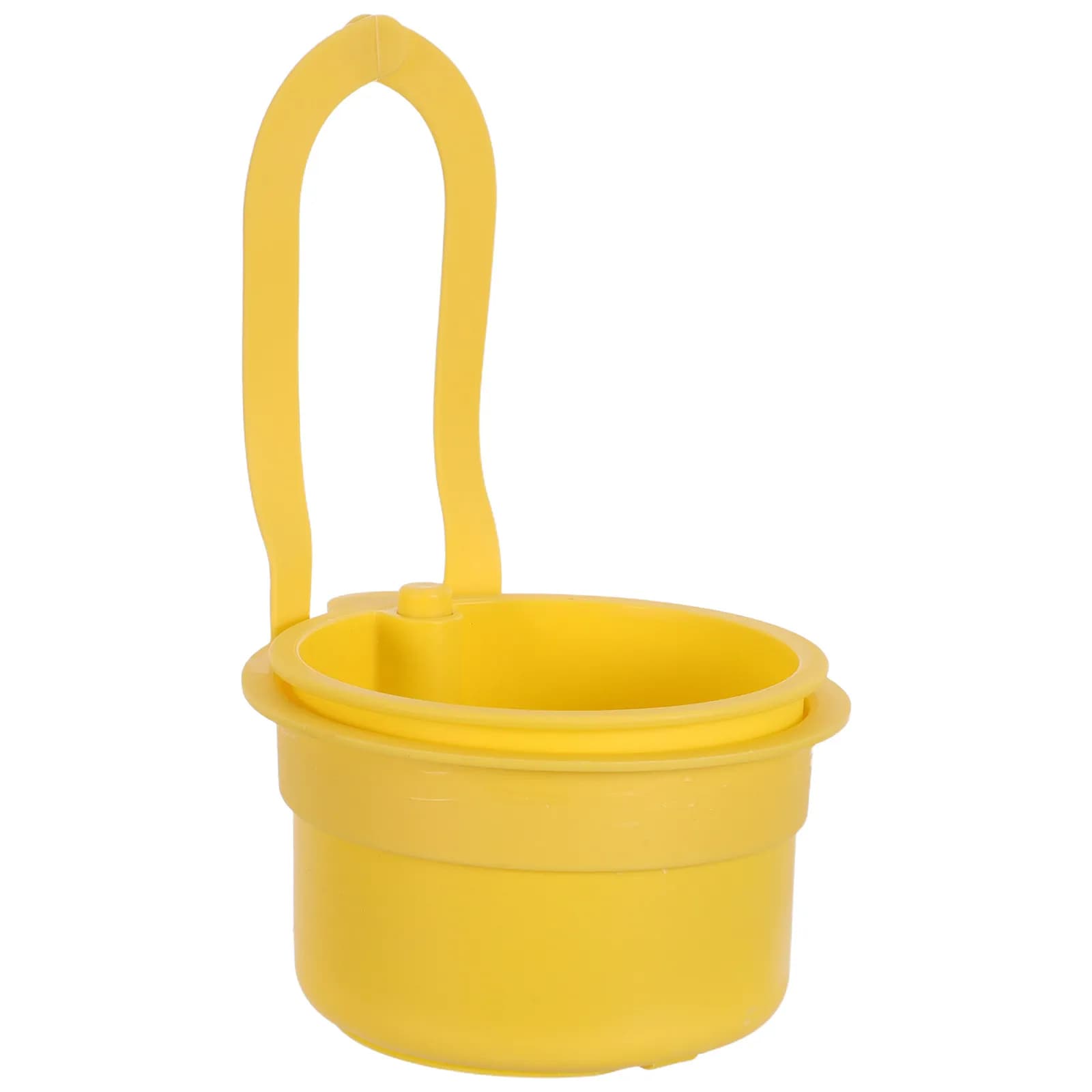 Cestello Scolapiatti Giallo Rimovibile da Appendere Sopra il Lavello, Organizzatore Separatore di Rifiuti Alimentari a Drenaggio Rapido