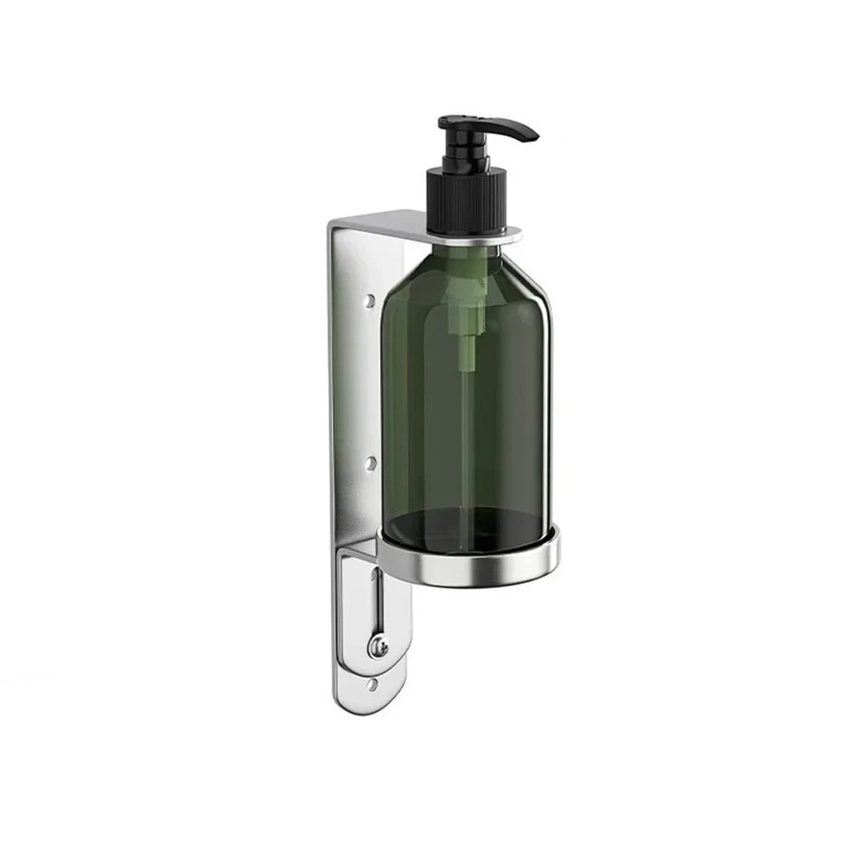 Per i bagni Dispenser di sapone manuale Dispenser di sapone da bagno Pompa manuale Montaggio sicuro in plastica e acciaio inossidabile