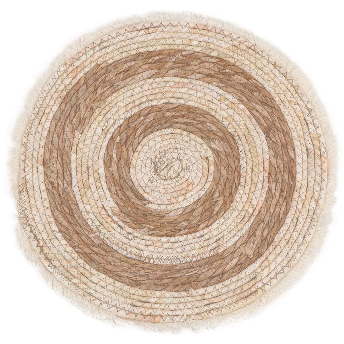 Cuscino per Gatti in Pula di Mais Naturale Intrecciato a Mano, Tappetino Stile Bohemien, Comodo e Traspirante, Tappetino per Lettiera, Accessori per Animali Domestici
