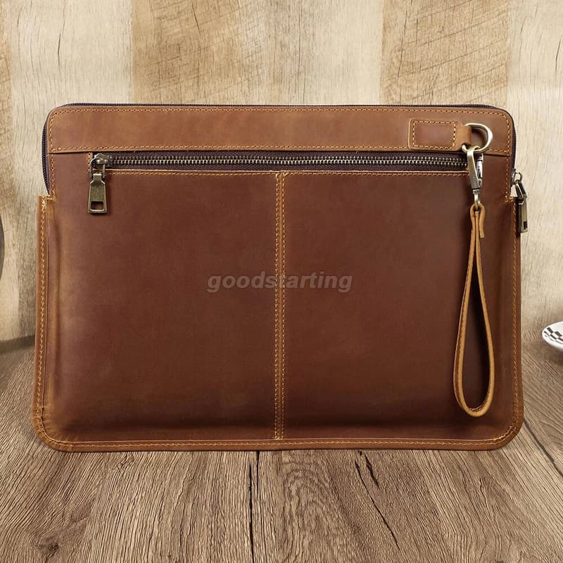 Custodia per laptop in vera pelle P+ per Apple Macbook Air Pro 13/14 M4