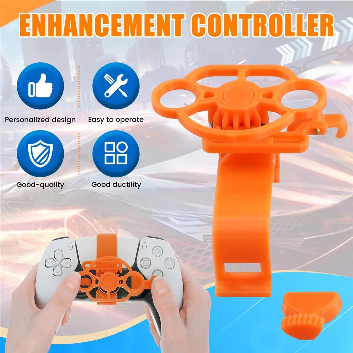 Mini Volante AS62 per PS5, Controller di Ricambio per Giochi con Volante J