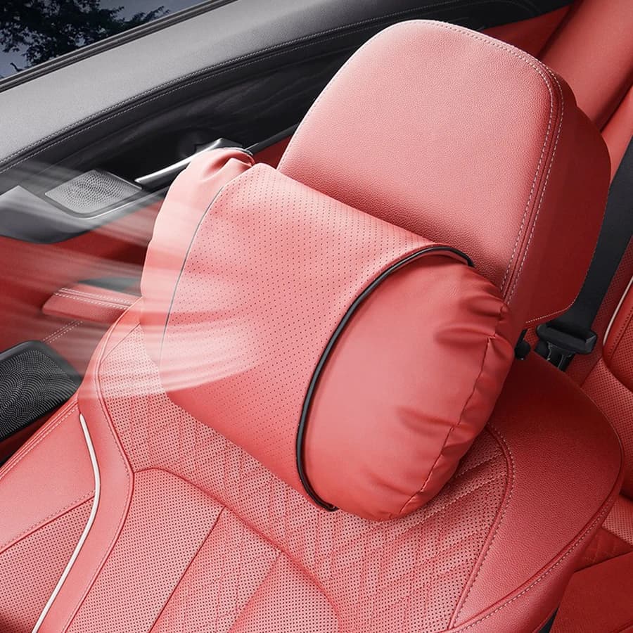 Cuscino poggiatesta in pelle NAPPA per auto, supporto per la testa, cuscino lombare da viaggio per Lexus NX GS RX IS ES GX LX RC 200 250 350