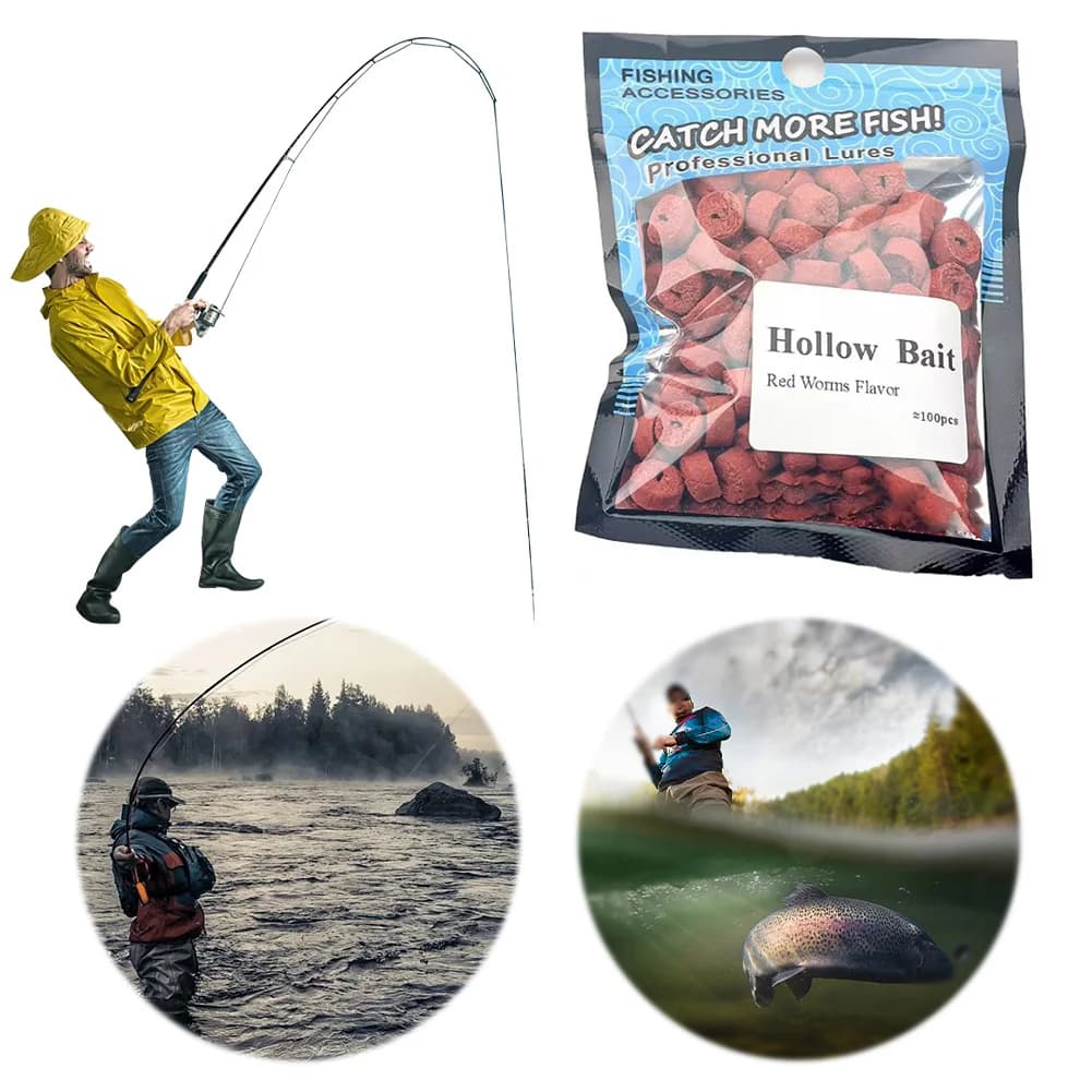 Hollow Carp Fishing Bait Simple And Easy To Fish Crucian Fishing Bait Granular Bait Fishing Accessories Universal Baits For Fish