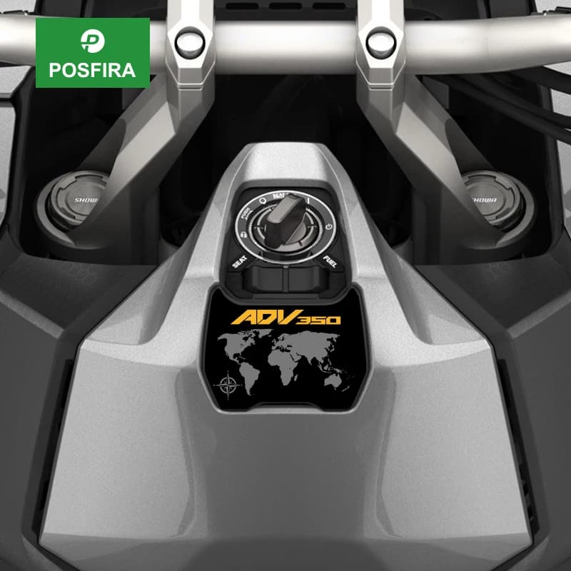 POSFIRA Moto Chiave Blocco Della Copertura Della Adesivo Decalcomanie Del Vinile per Honda ADV350 ADV 350 2025 2024 2023 2022 Adesivi Accessori