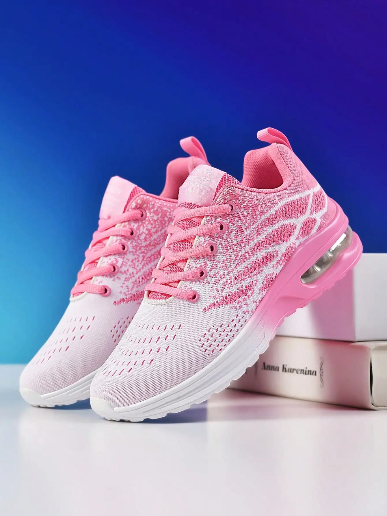 Scarpe Casual Leggere con Lacci, Sneakers Comode in Maglia Morbida per Passeggiate all'Aperto