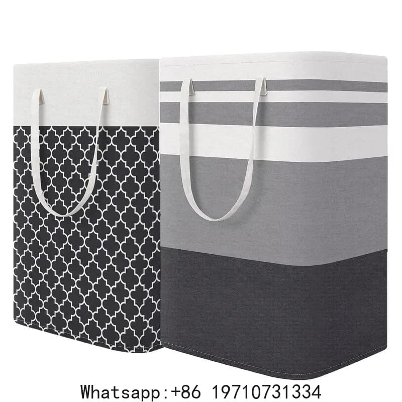New Waterproof Fabric Laundry Basket Simple Clothes Sundries Storage Box Foldable Bag Large Capacity Laundry Basket