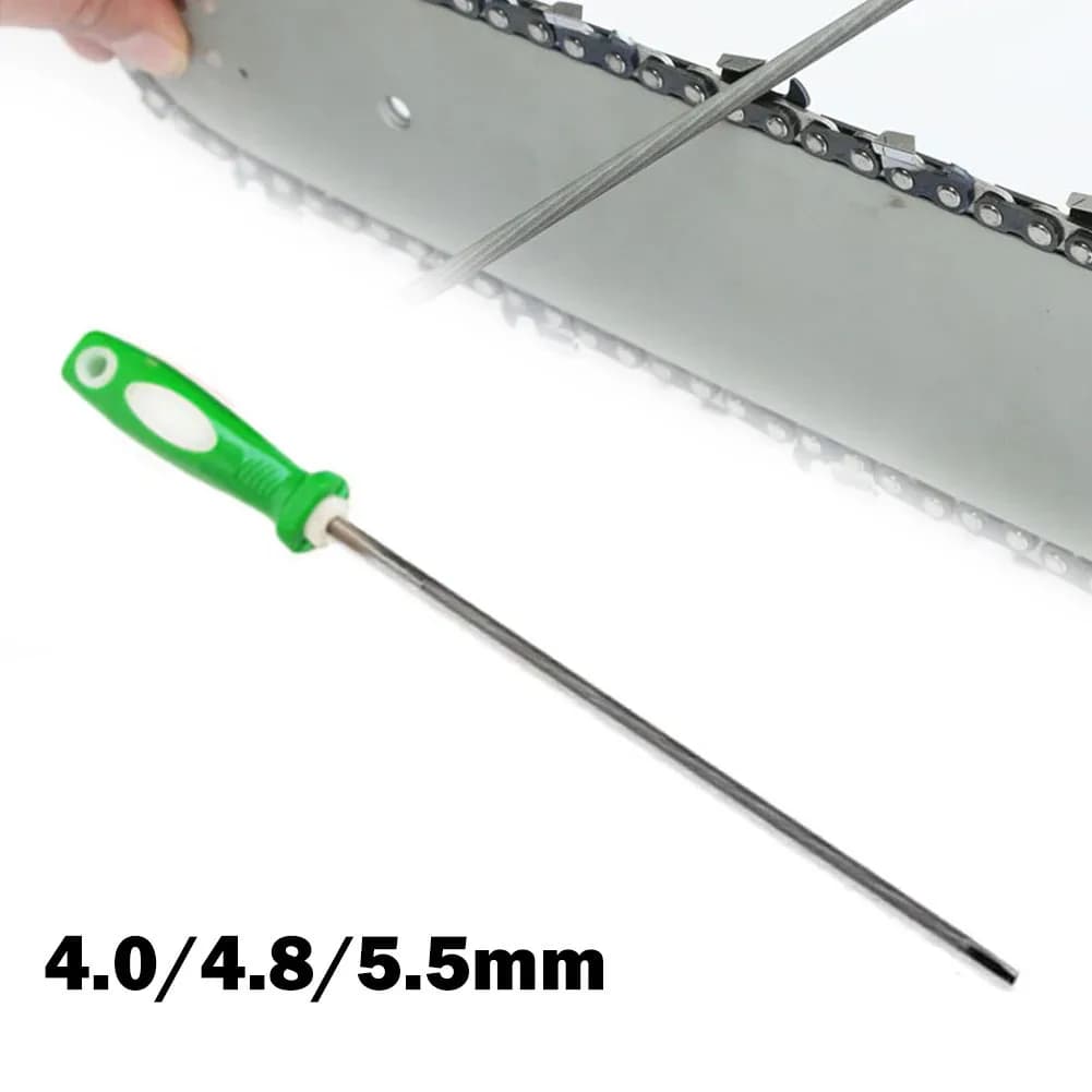 Lime per catena per sega Affilatura tonda ad alto tenore di carbonio St-eel Affilatrice per lime per catena per sega per sega per lavorazione del legno Lima per motosega 4/4,8/5,5 mm