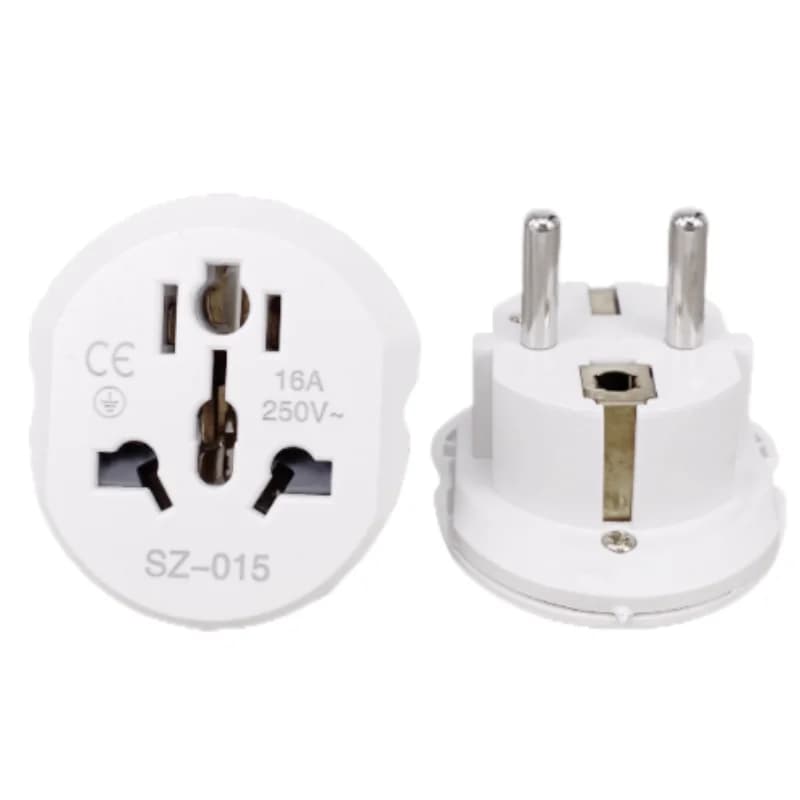 Universal Travel Adapter EU 16A Converter Euro UK US AU to EU AC Power Adapter Converter for Travel Charger 250V