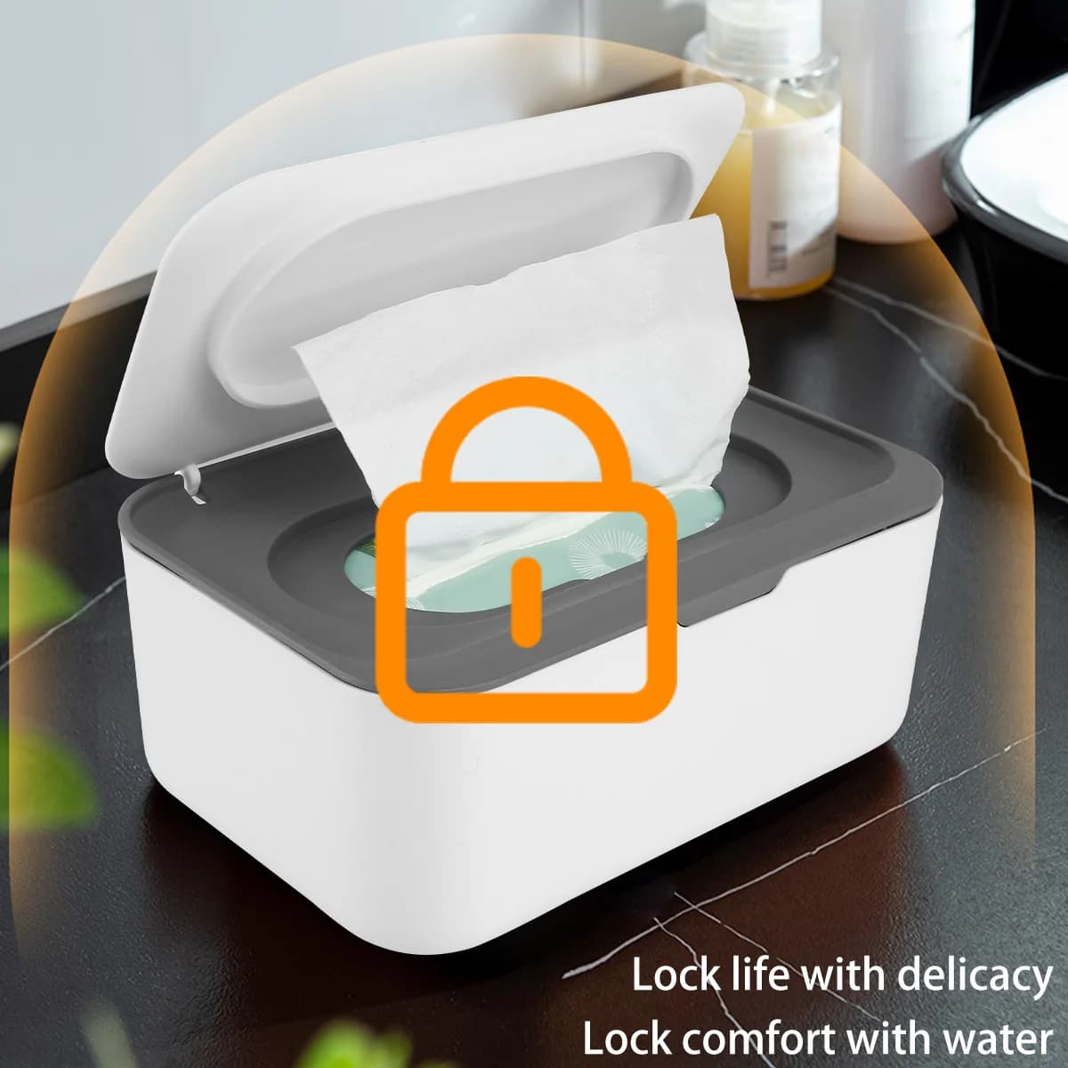 Wet Tissue Box Paper Dispenser Portable with Lid Tissue Storage Box Holder Dustproof Baby Car Organizer Napkin Hot
