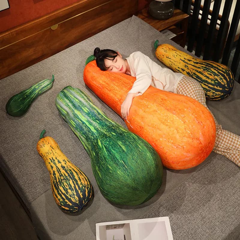 Long Pillow aped Pumpkin Doll Plu Toy time Fun Gift for Boys And Girls Bedding Soft Stuffed Dolls And Plu Toys