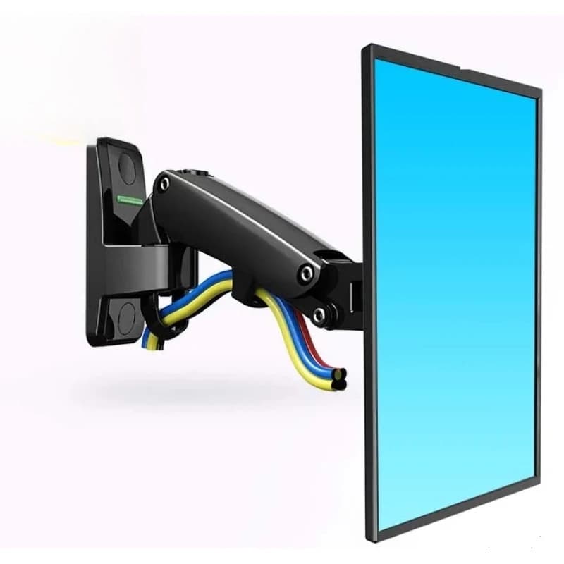 F120 17-27" Aluminum GS Gas Spring 360 Rotate Full Motion TV Wall Mount Bracket Lcd Monitor Wall Mount Stand Screen Holder