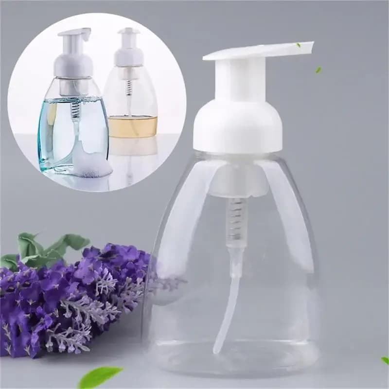 300ml 1 pz bottiglia di plastica pompa schiuma pulizia boccetta sapone per le mani Shampoo Dispenser da viaggio bottiglia trasparente