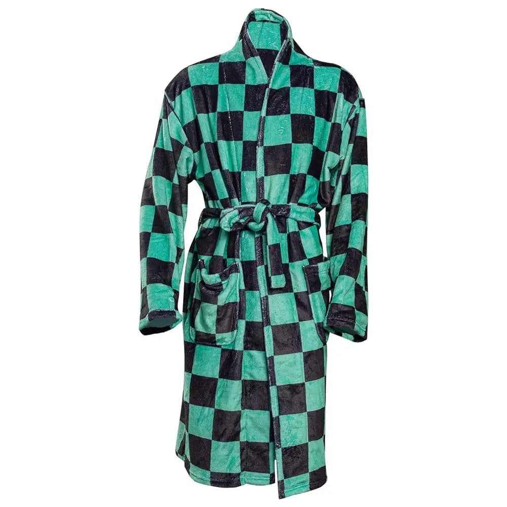 Accappatoio Anime per Uomo e Donna, Vestaglia in Pile per Cosplay, Pigiama per Adulti, Abbigliamento da Notte