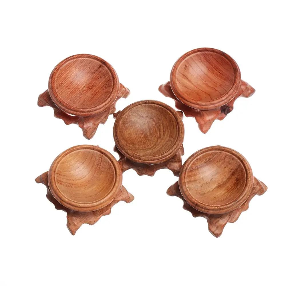 Base per espositore in legno con ramo acido per sfera di cristallo Sfera Sfera Decorazione in pietra Supporto per sfera di cristallo