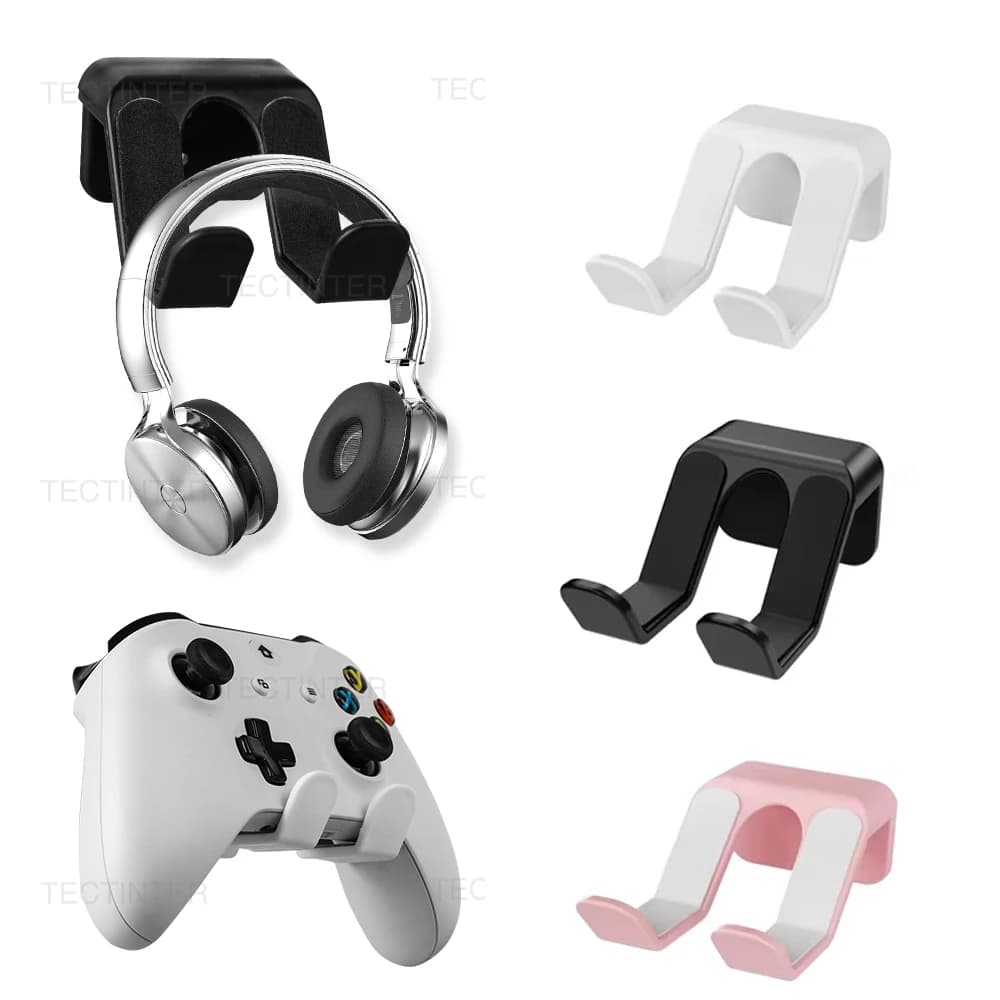 Supporto per supporto per PS5 PS4 Switch Pro Xbox One Controller di gioco Montaggio a parete Gamepad Cuffie Cuffie Staffa sospesa Gancio