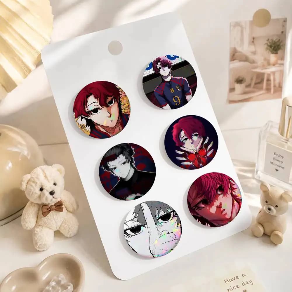 Vivian Hugo Manga Anime Button Pin Handmade Brooch For Clothes Cartoon Badge Backpack Decoration Jewelry Accessories