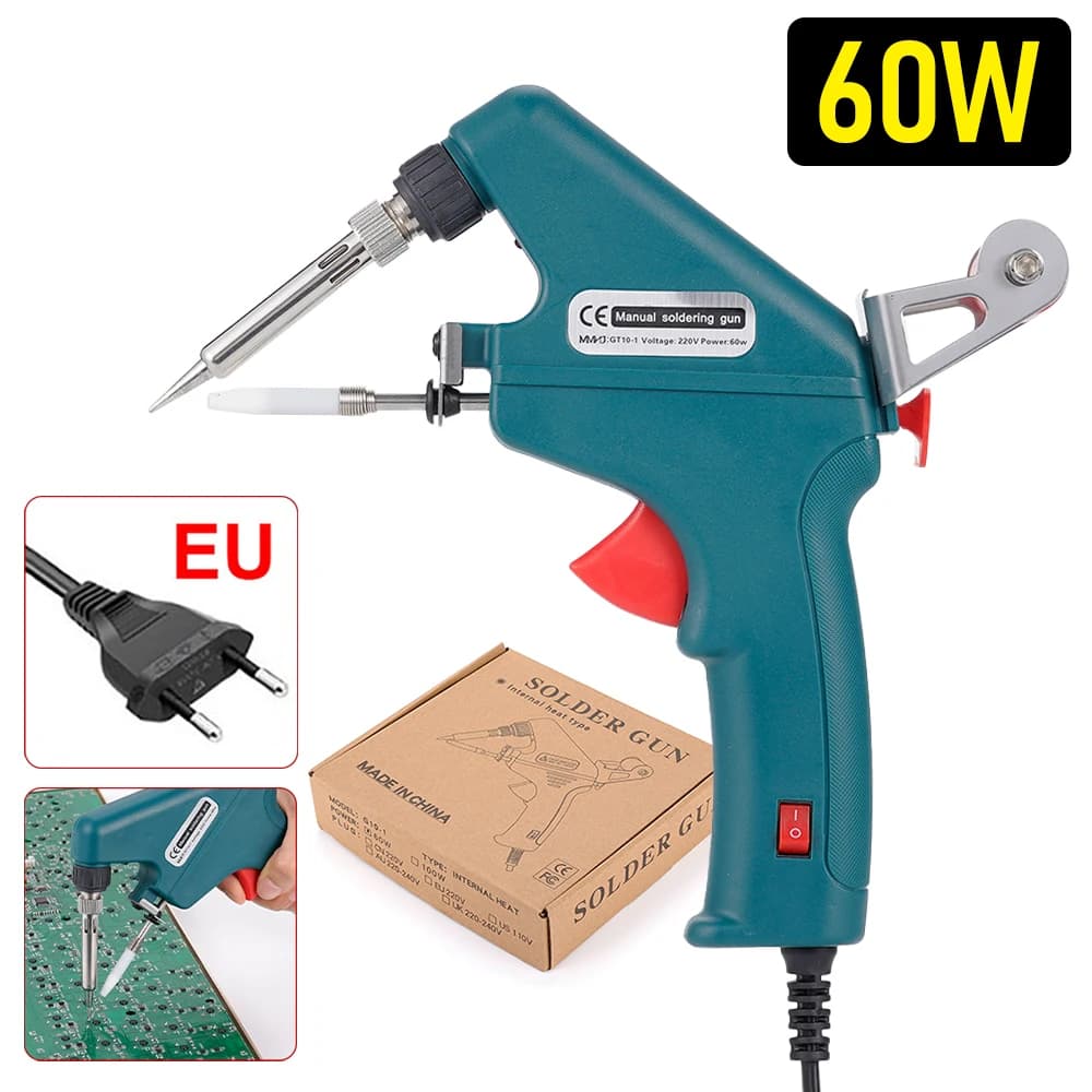 60W Riscaldamento interno Saldatore Pistola di stagno Riscaldamento interno tenuto in mano Invia automaticamente gli strumenti di riparazione del riscaldamento di saldatura della pistola di stagno