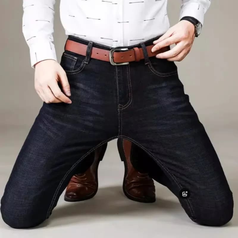Nuovi uomini leggeri di lusso elasticizzati pantaloni slim fit comodi morbidi pantaloni di jeans casual dritti moda business abbigliamento di marca maschile
