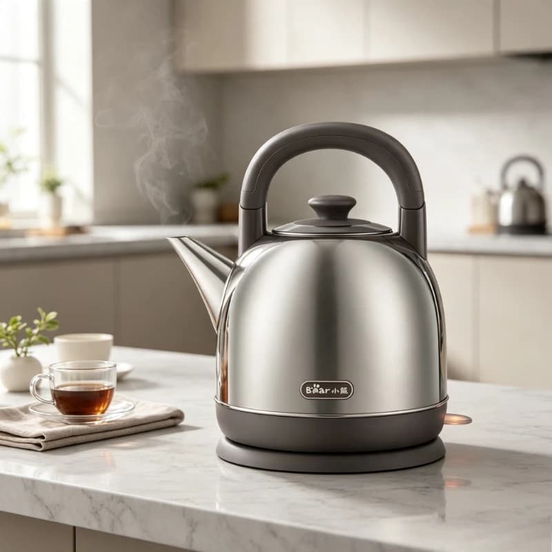 Unisex 4L 304 Stainless Steel Electric Kettle Large Capacity Auto Shut-Off Detachable Base for Home, Fast Boil Rustproof Durable