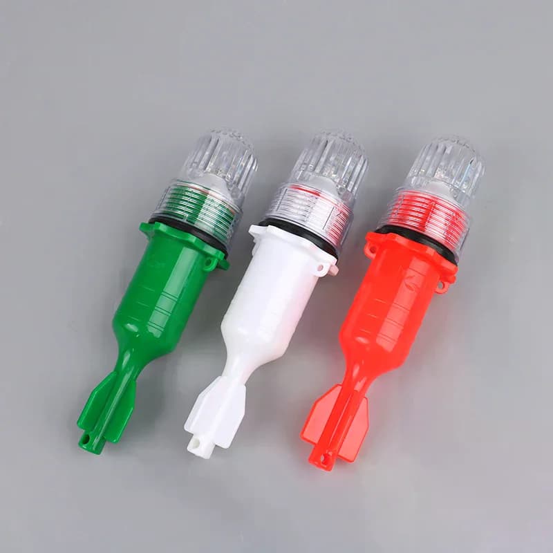 1 Pcs Fishing Light Underwater Net Beacon Buoy Signal Light Indicator Light Lures Fish Finder Lamp Flashing Double Flash Lamp