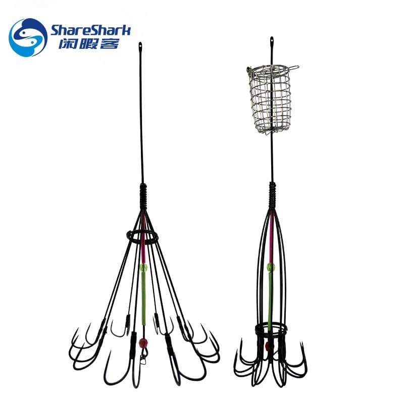 Accessori per la pesca 8 artigli 16 ganci calamari esca trappola gabbia esca da pesca gabbia polpo gancio trappola cestino attrezzi da pesca attrezzatura