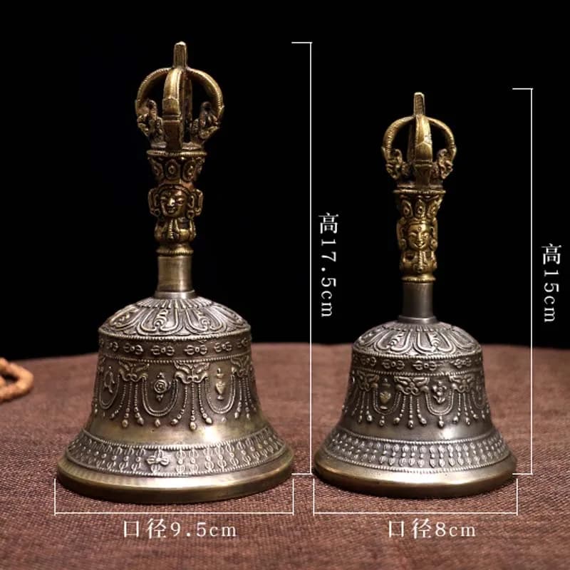 Wholesale Buddhist articles Practice of Tantric ritual Tibetan Nepal Greco-Buddhist bronze Jin Gangchu Vajra buddha vajra bell