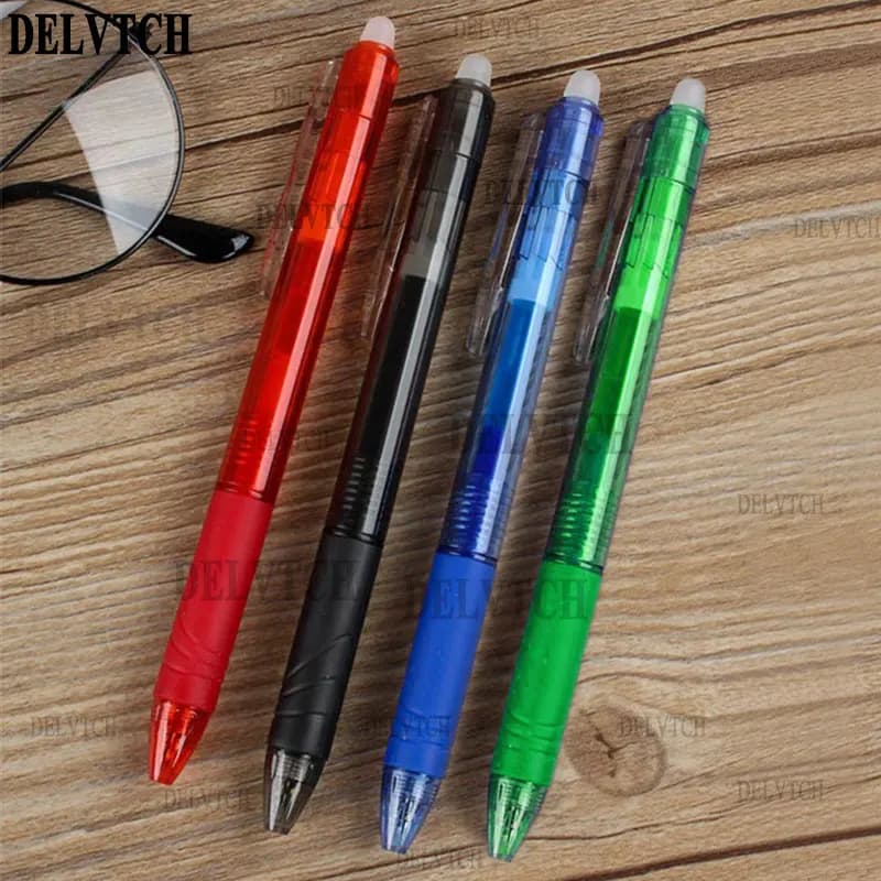 DELVTCH 0.5mm 0.7mm Punta Magica Penna Gel Cancellabile Blu Nero Rosso Colore Bacchette di Ricarica di Inchiostro 11cm Per Ufficio Scuola di Scrittura di Cancelleria