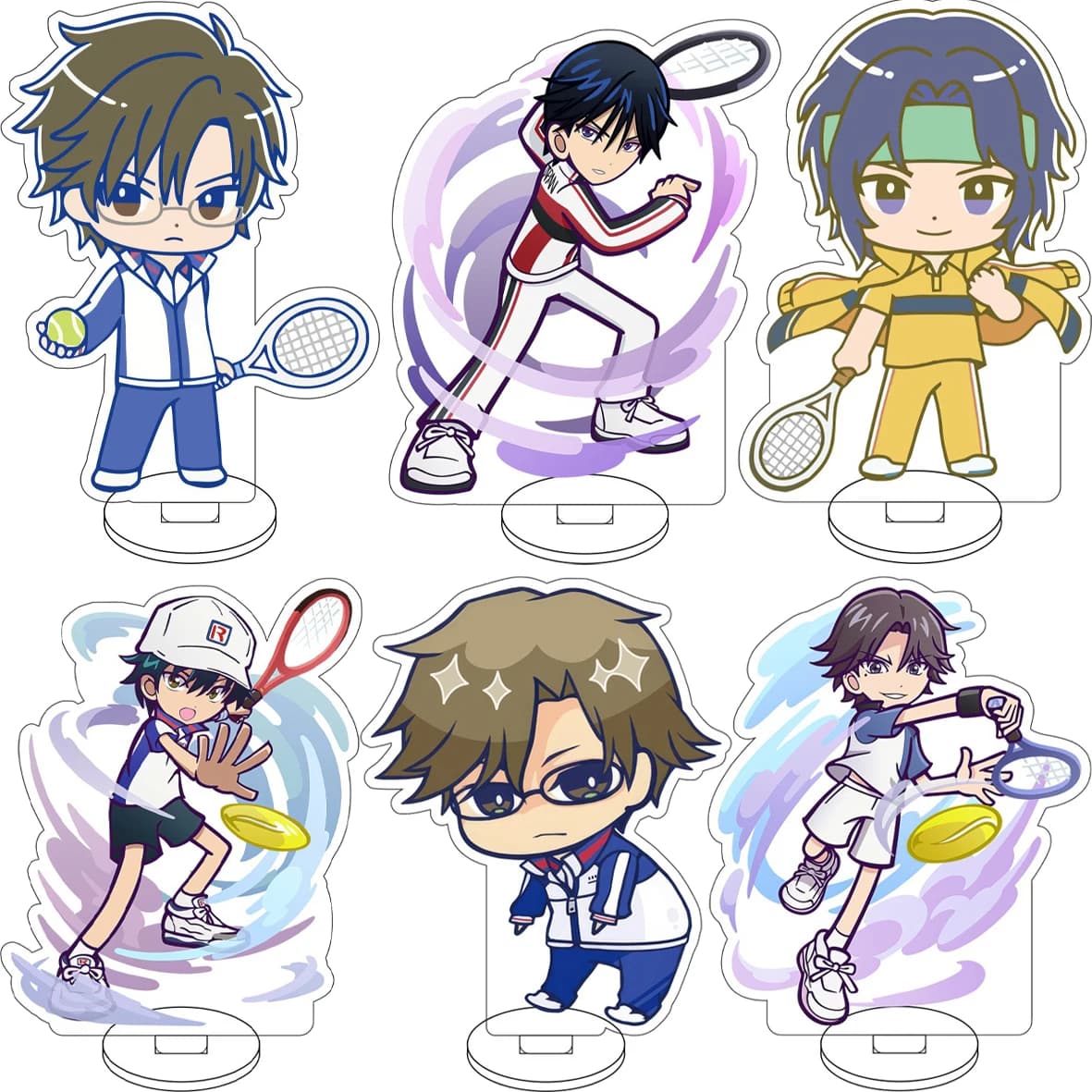 10CM Anime ‌The Prince of Tennis‌ Cos Ryoma Echizen Fuji Syusuke Seiichi Yukimura Figure Acrylic Stand Cute Gifts Ornaments