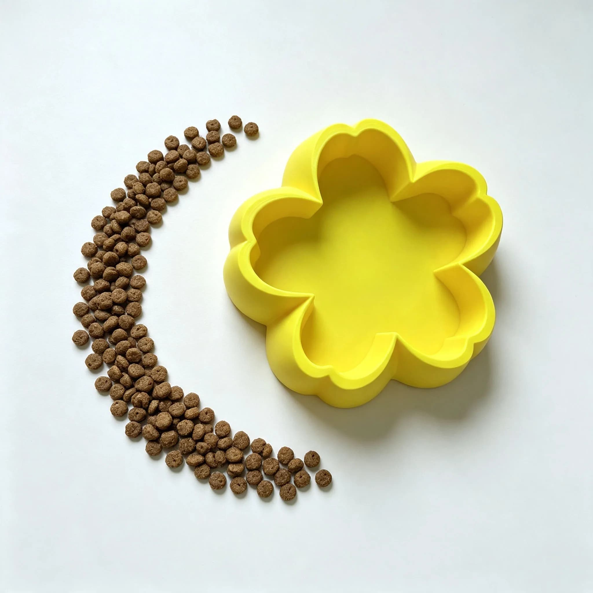 Plastic Pet Bowl Simple Durable Dog Cat Food Water Feeder Dish Pet Feeding Supplies