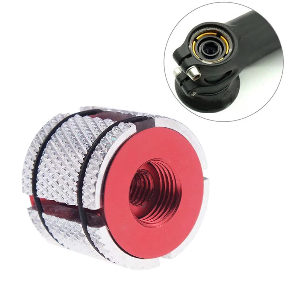 Tappi per Forcella Bici in Carbonio Ultra-leggeri, Tappo Superiore del Manubrio, Estensore per Forcella Bici, Tappo Espansibile per Forcella Bici