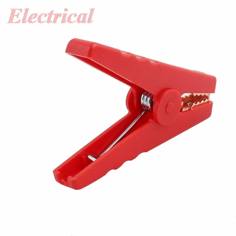 1pc Nero 1pc Rosso 600A Morsetti batteria a coccodrillo di emergenza Booster Clip batteria per avviamento portatile per salto auto