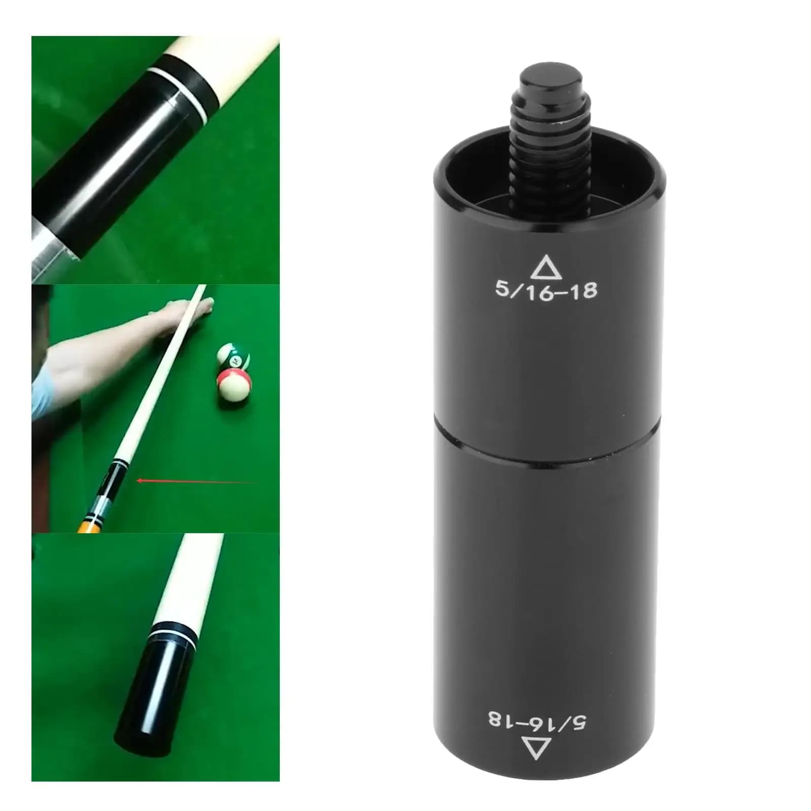 Prolunga per Stecca da Biliardo, Adattatore per Estensione del Fusto Centrale per Stecche da Biliardo e Snooker, per Principianti